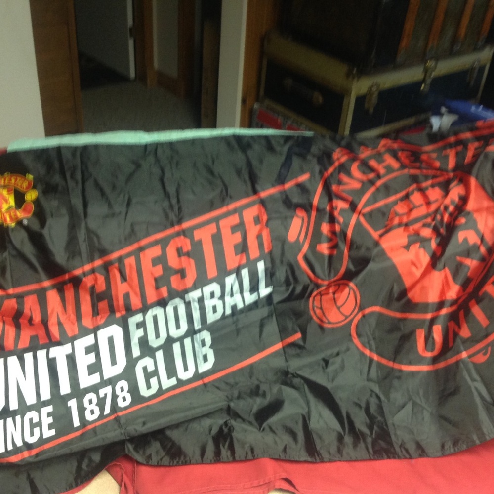 Manchester United soccer flag